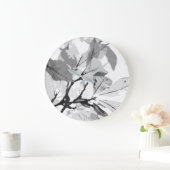 Grande Horloge Ronde Couleurs d'automne, feuille 2 (Maison)