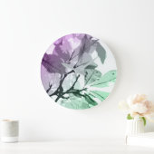 Grande Horloge Ronde Couleurs d'automne, feuille 5 (Maison)