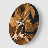 Grande Horloge Ronde Couleurs d'automne, feuille 6 (Angle)
