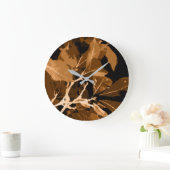 Grande Horloge Ronde Couleurs d'automne, feuille 6 (Maison)