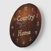 Grande Horloge Ronde Country Home Kitchen Clock (Angle)