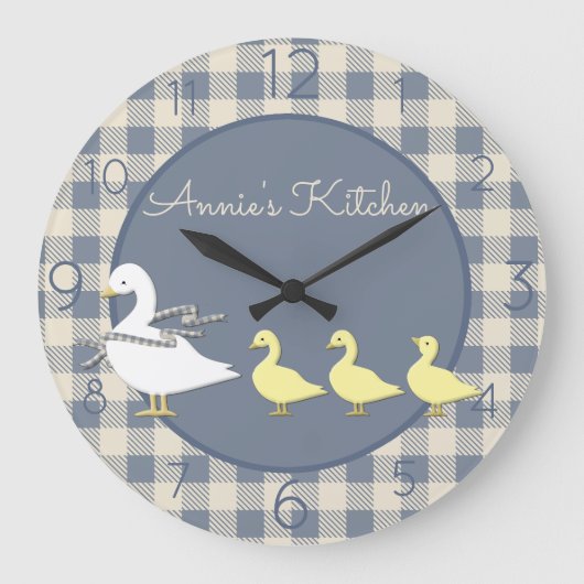 Grande Horloge Ronde Country Plaid Goose (Recto)
