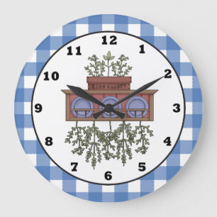 Grande Horloge Ronde Country Spice cartoon kitchen clock