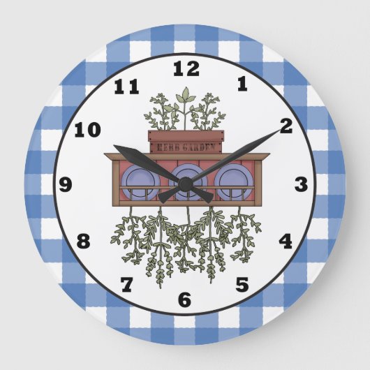 Grande Horloge Ronde Country Spice cartoon kitchen clock (Recto)