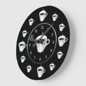 Grande Horloge Ronde Coupe du café (Angle)