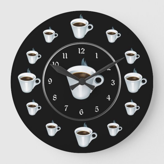 Grande Horloge Ronde Coupe du café (Recto)