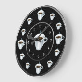 Grande Horloge Ronde Coupe du Café (Angle)