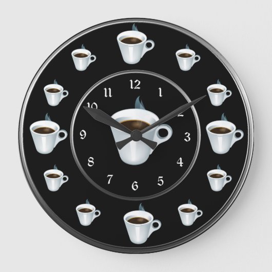 Grande Horloge Ronde Coupe du Café (Recto)
