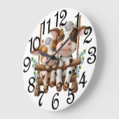 Grande Horloge Ronde Couple de vache (Angle)