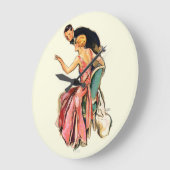 Grande Horloge Ronde Couple engagé (Angle)