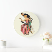 Grande Horloge Ronde Couple engagé (Maison)