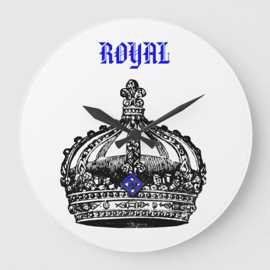 Grande Horloge Ronde Couronne royale vintage (Recto)