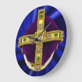 Grande Horloge Ronde Couronne St Edwards avec fourrure (Angle)