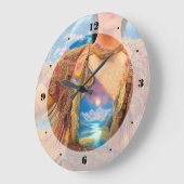 Grande Horloge Ronde Couronnes d'or (Angle)