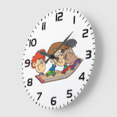 Grande Horloge Ronde Course automobile pour enfants Pinewood Derby (Angle)