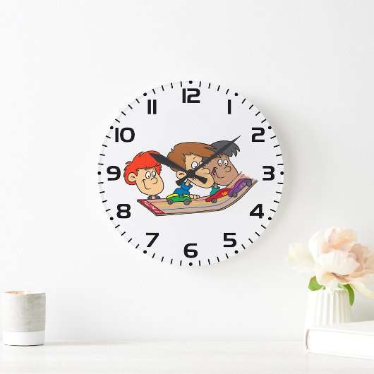 Grande Horloge Ronde Course automobile pour enfants Pinewood Derby