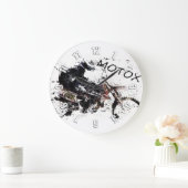 Grande Horloge Ronde Course Moto-x (Maison)