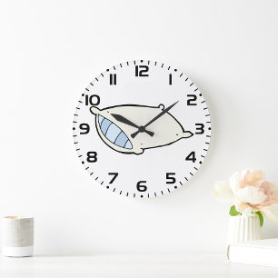 Grande Horloge Ronde Coussin de dessin animé avec géant