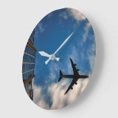 Grande Horloge Ronde coussin gonflable (Angle)