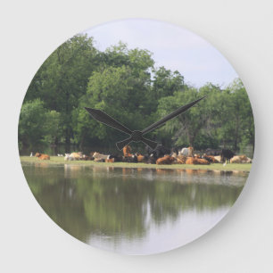 Grande Horloge Ronde Cow Clock