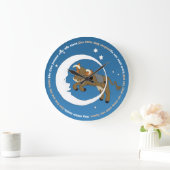Grande Horloge Ronde Cow Jumped Over the Moon (Maison)