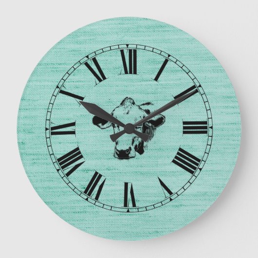 GRANDE HORLOGE RONDE COW ROUND CLOCK (Recto)