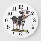 Grande Horloge Ronde Cow Wall Clock (Recto)