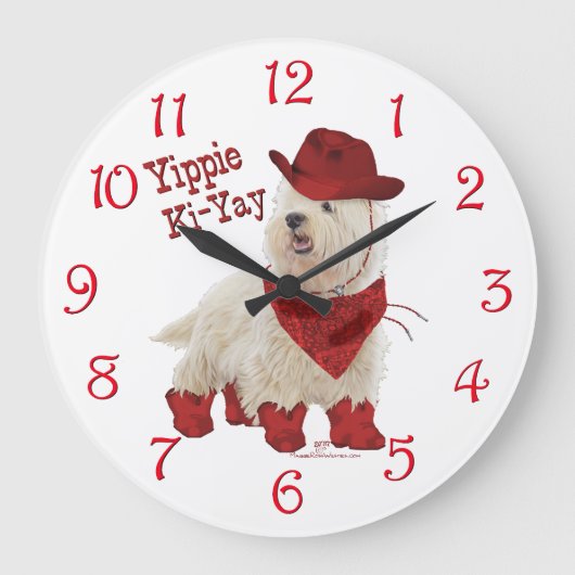 Grande Horloge Ronde Cowboy en bottes (Recto)