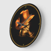 GRANDE HORLOGE RONDE COWBOY HAT & BOOTS (Angle)