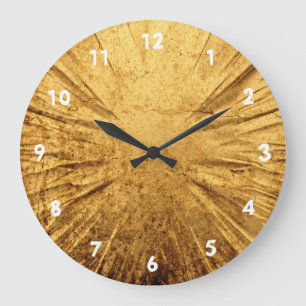 Grande Horloge Ronde Cracked gold clock
