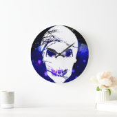 Grande Horloge Ronde Crâne Imaginaire (Maison)