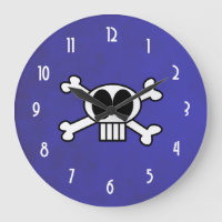 Crâne mignon et os croisés avec de grands yeux au