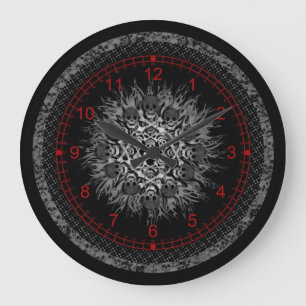 Grande Horloge Ronde crânes