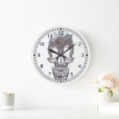 Grande Horloge Ronde Cranium Sound Ghost Sketch (Maison)