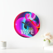 Grande Horloge Ronde Crazy Cool Vape Cloud (Maison)