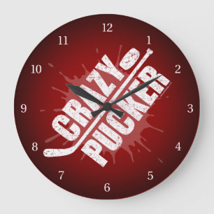 Grande Horloge Ronde Crazy Pucker (Hockey)