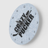 Grande Horloge Ronde Crazy Pucker (Hockey) (Angle)