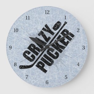 Grande Horloge Ronde Crazy Pucker (Hockey)
