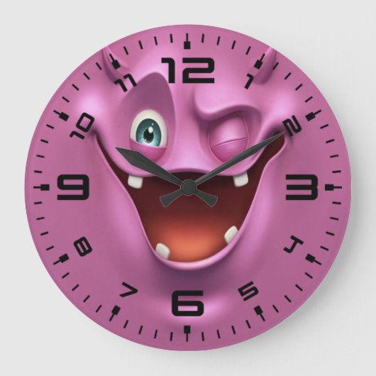 Grande Horloge Ronde Crazy Purple Funny Devil (Recto)