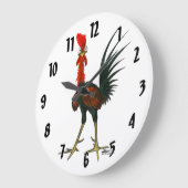 Grande Horloge Ronde Crazy rooster (Angle)