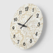Grande Horloge Ronde Cream Ivory Flowers (Angle)