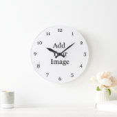 Grande Horloge Ronde Create your own picture wall clock. (Maison)