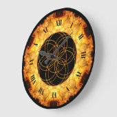 Grande Horloge Ronde Création D'Incendie # 1~ Du Crucible~  (Angle)