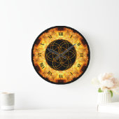 Grande Horloge Ronde Création D'Incendie # 1~ Du Crucible~  (Maison)