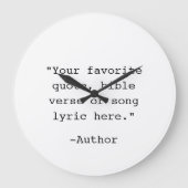 Grande Horloge Ronde Créez votre propre devis (Recto)