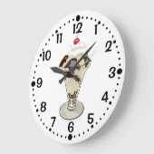 Grande Horloge Ronde Crème glacée à chaud Fudge Sundae Cuisine personna (Angle)