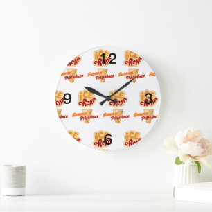 Grande Horloge Ronde crème glacée préférence estivale