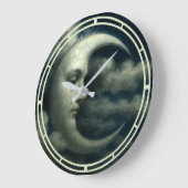 Grande Horloge Ronde Crescent Moon Face (Angle)