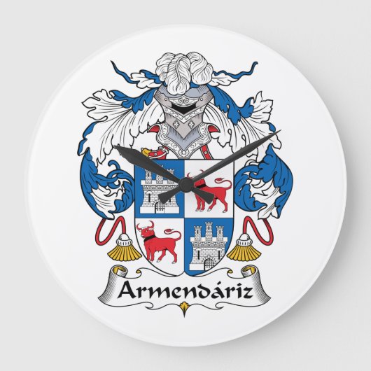 Grande Horloge Ronde Crest de la famille arménienne (Recto)