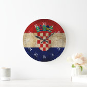 Grande Horloge Ronde croatiflag (Maison)